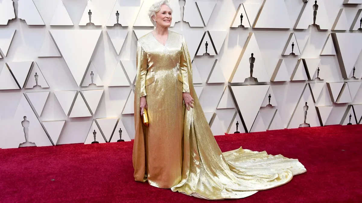 Glenn Close photographed on the red carpet at the 2019 Academy Awards