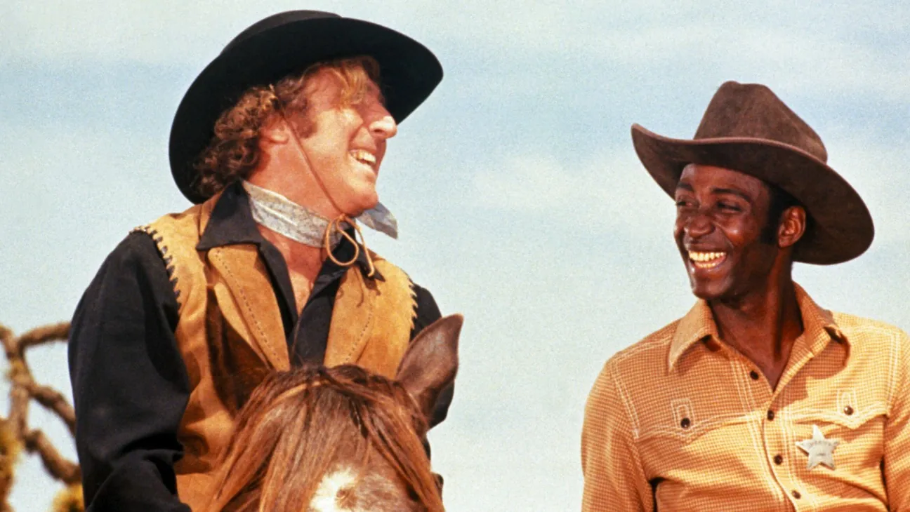 A scene in an Old West setting from the 1974 Mel Brooks comedy Blazing Saddles