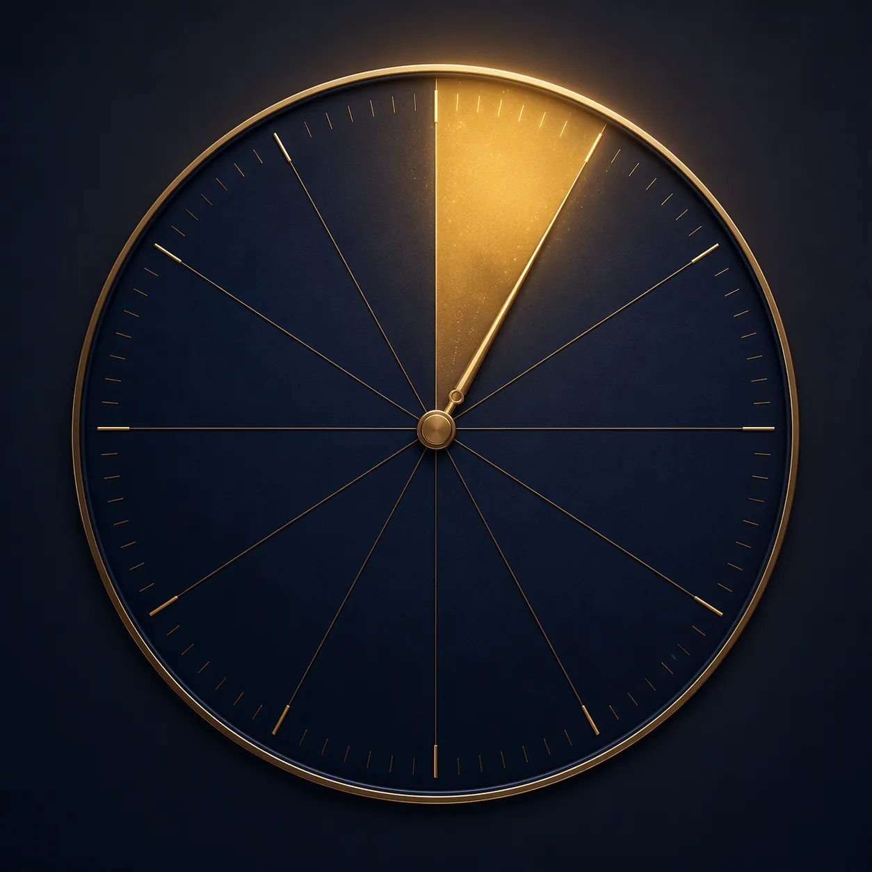 Twelve-segment time dial highlighting a two-hour birth-time window