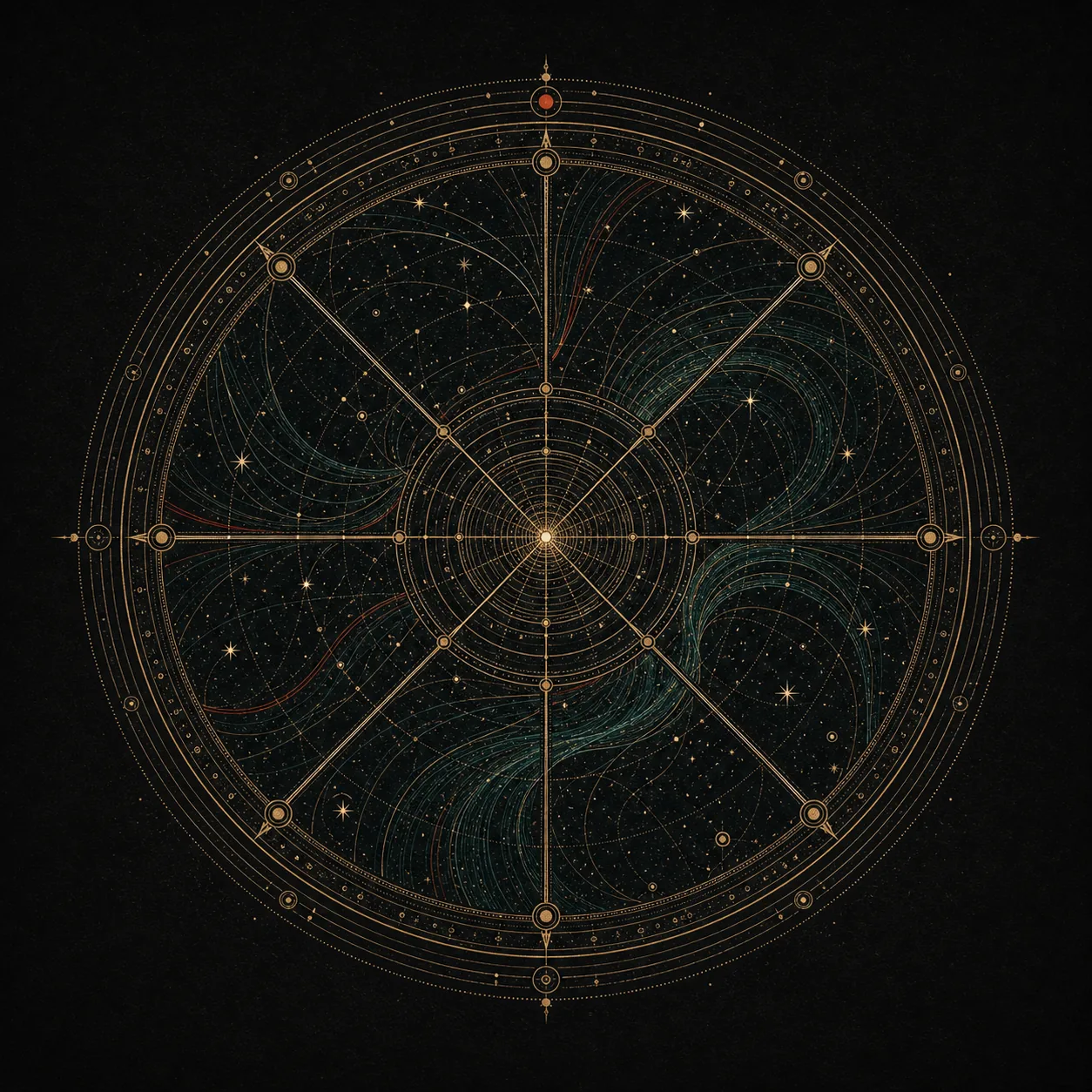 Illustration of chart structure and Five Elements relationships